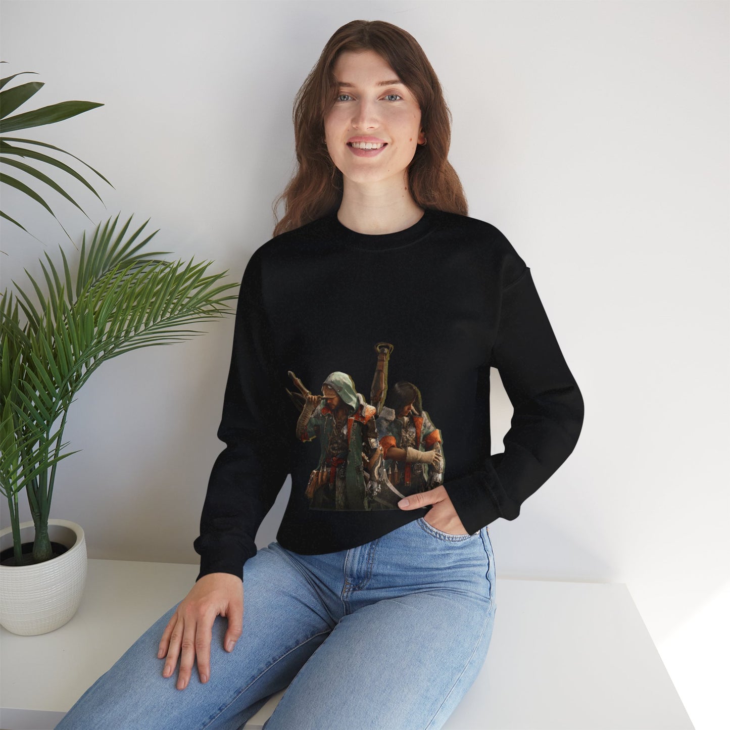 Black Monster Hunter Wilds Sweatshirt – Rathalos & Hunter