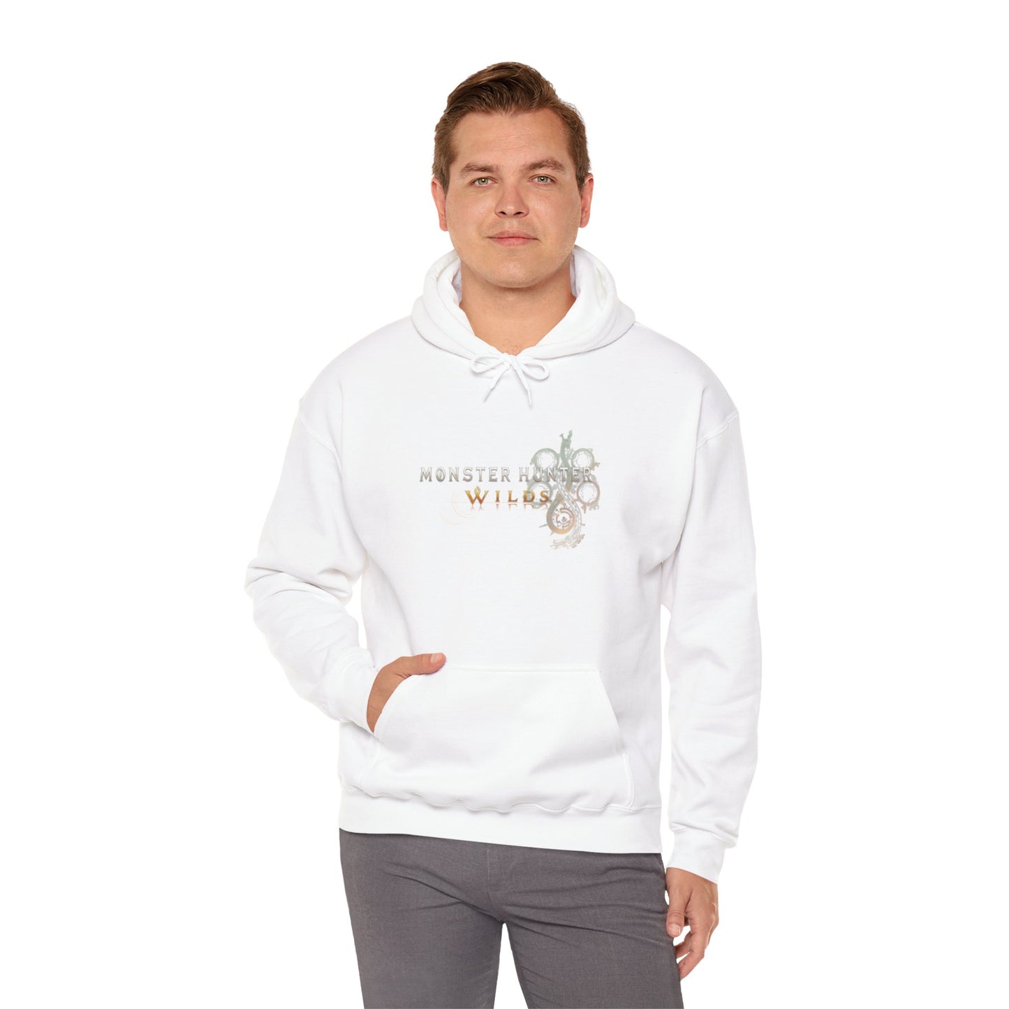 White Monster Hunter Wilds Hoodie