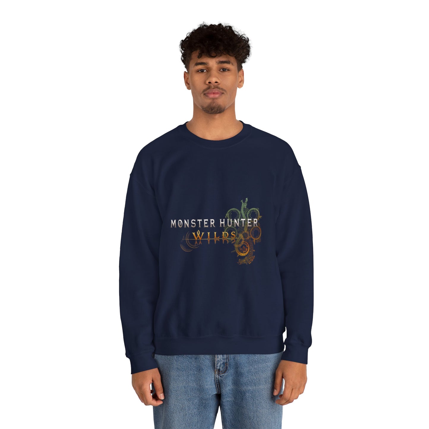 Navy Blue Monster Hunter Wilds Sweatshirt