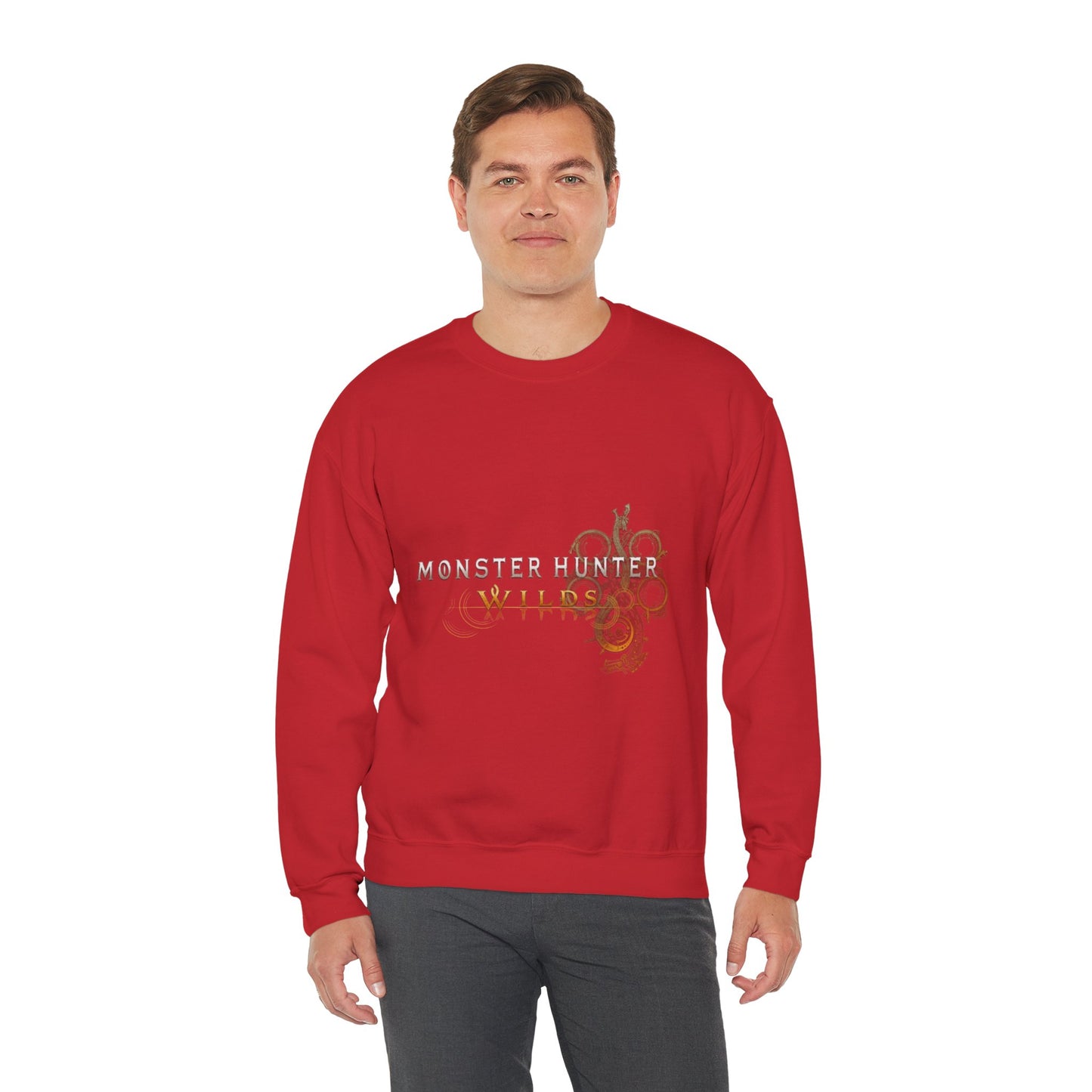 Red Monster Hunter Wilds Sweatshirt