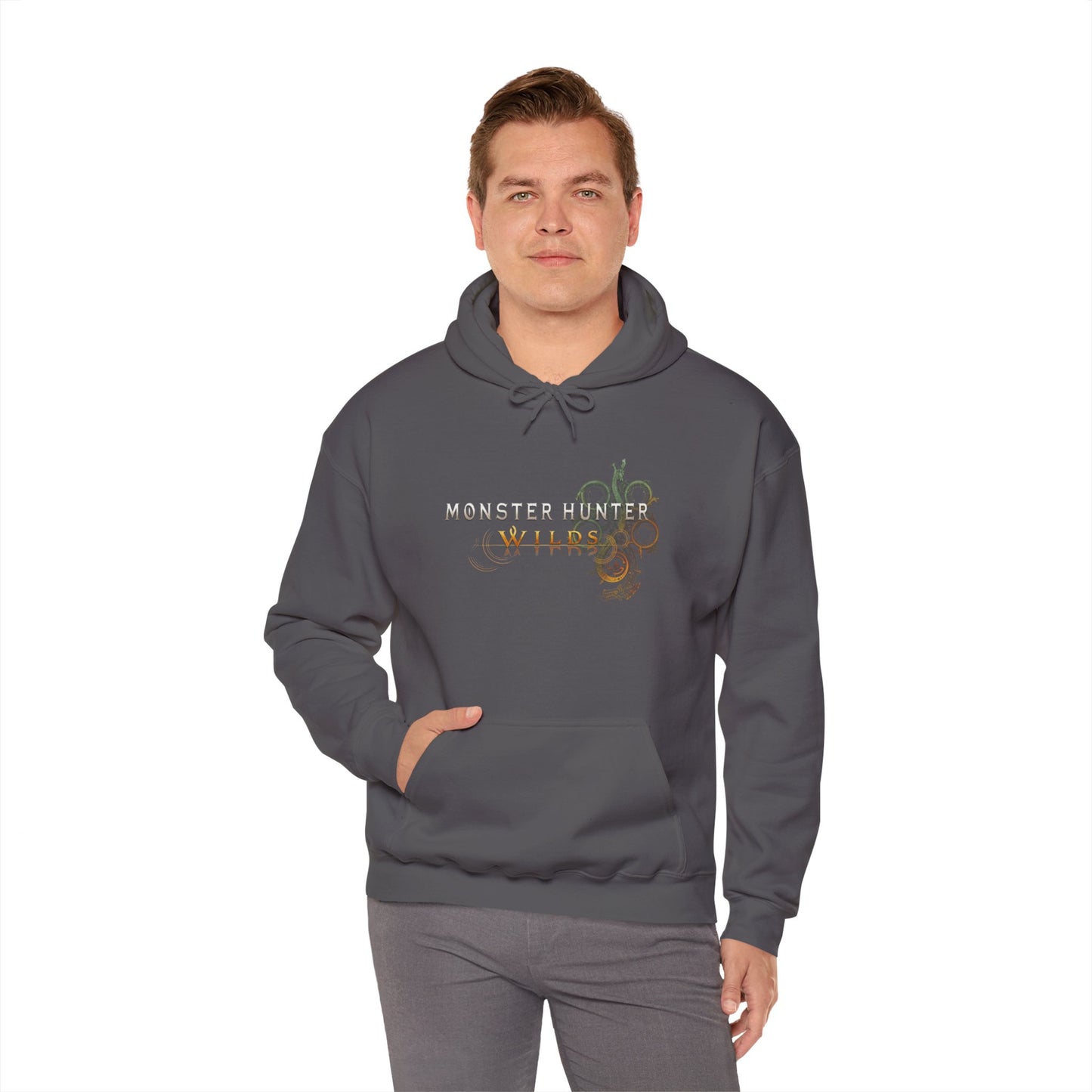 Dark Grey Monster Hunter Wilds Hoodie