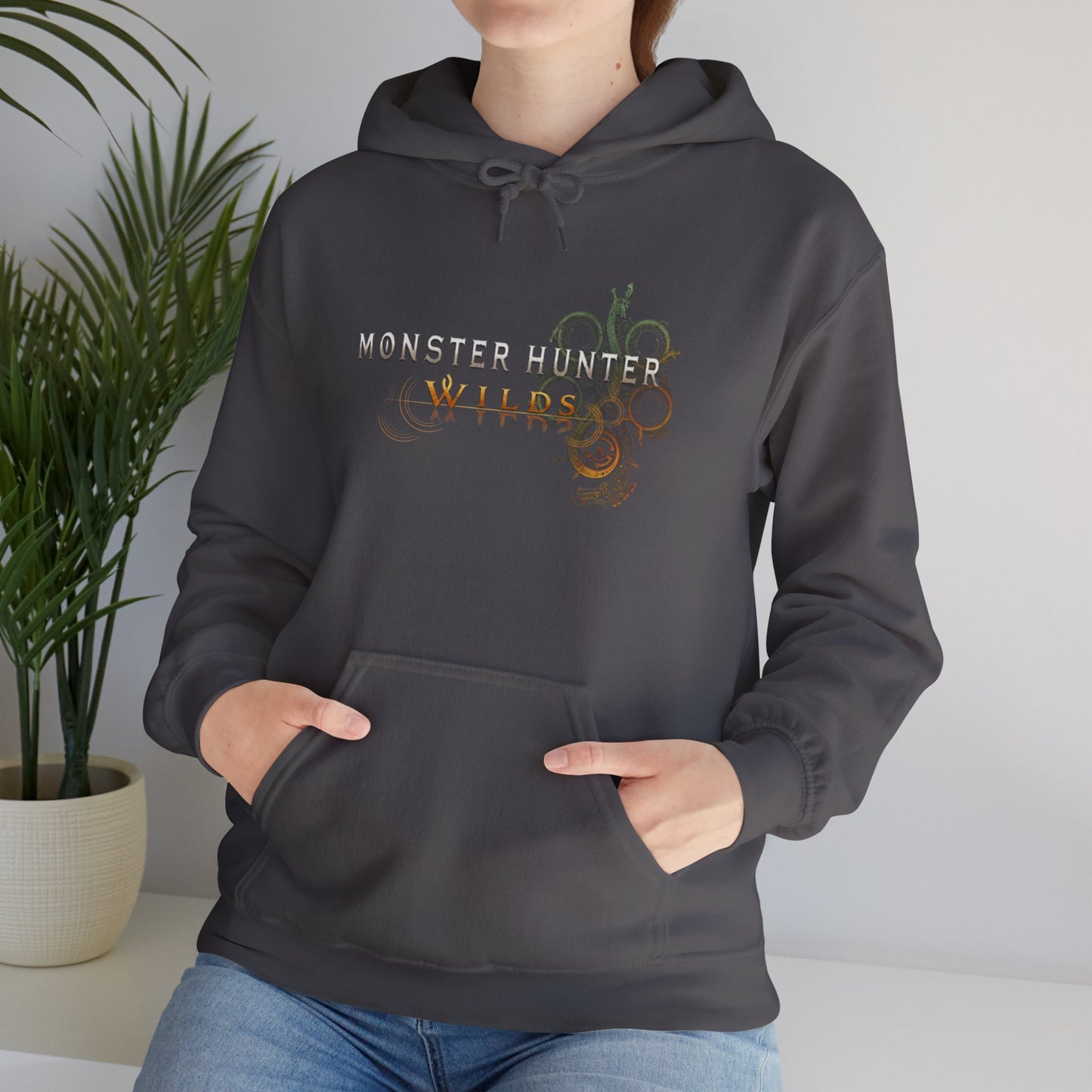 Dark Grey Monster Hunter Wilds Hoodie