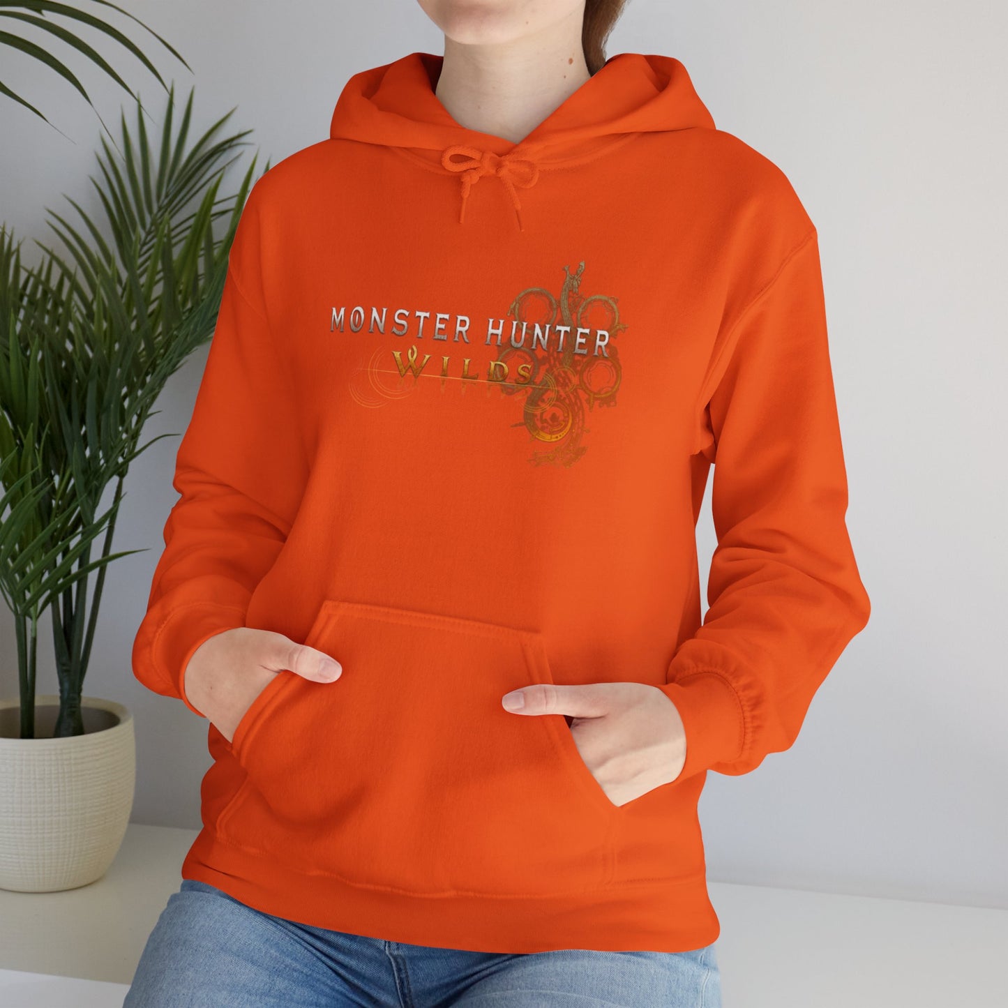 Orange Monster Hunter Wilds Hoodie