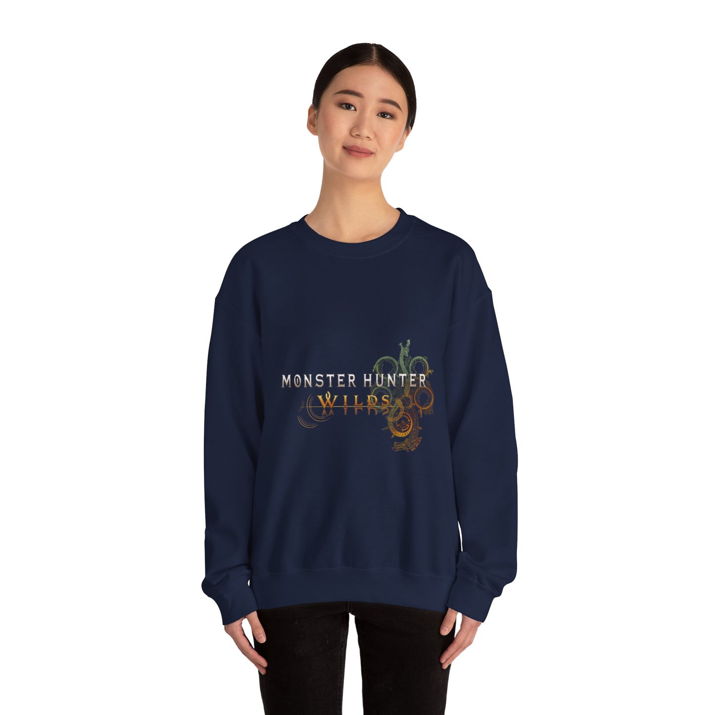 Navy Blue Monster Hunter Wilds Sweatshirt