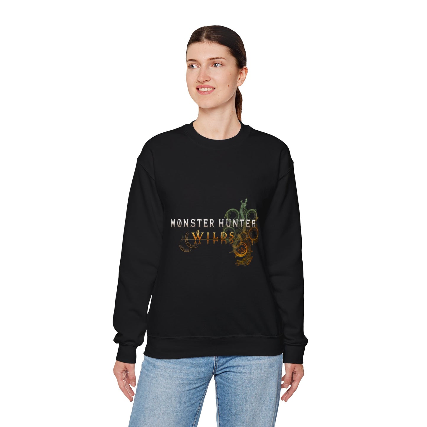 Black Monster Hunter Wilds Sweatshirt