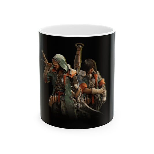 Black Monster Hunter Wilds Mug – Rathalos & Hunter