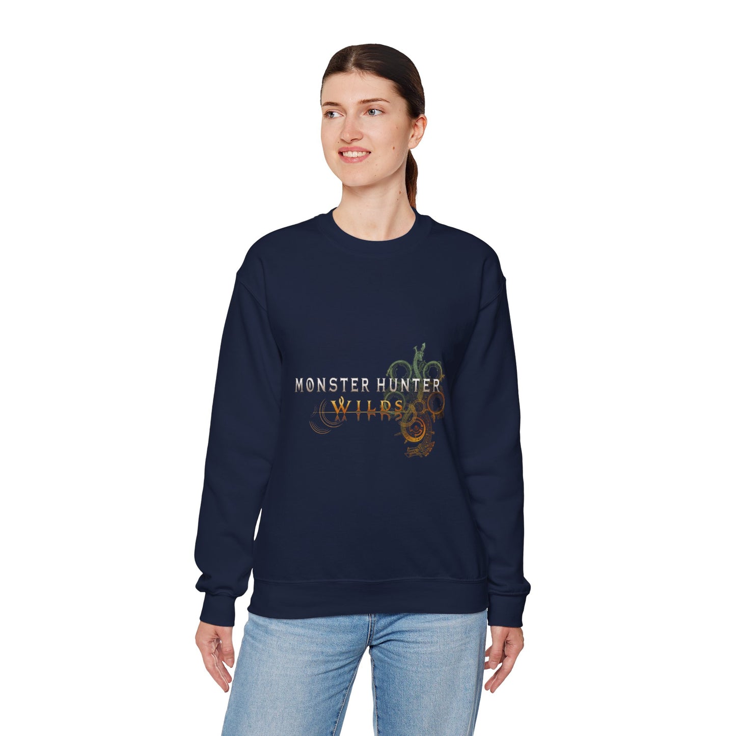 Navy Blue Monster Hunter Wilds Sweatshirt