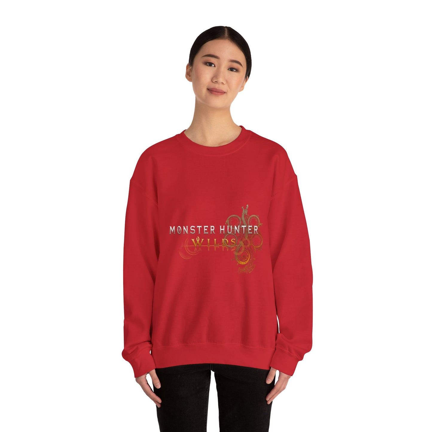 Red Monster Hunter Wilds Sweatshirt