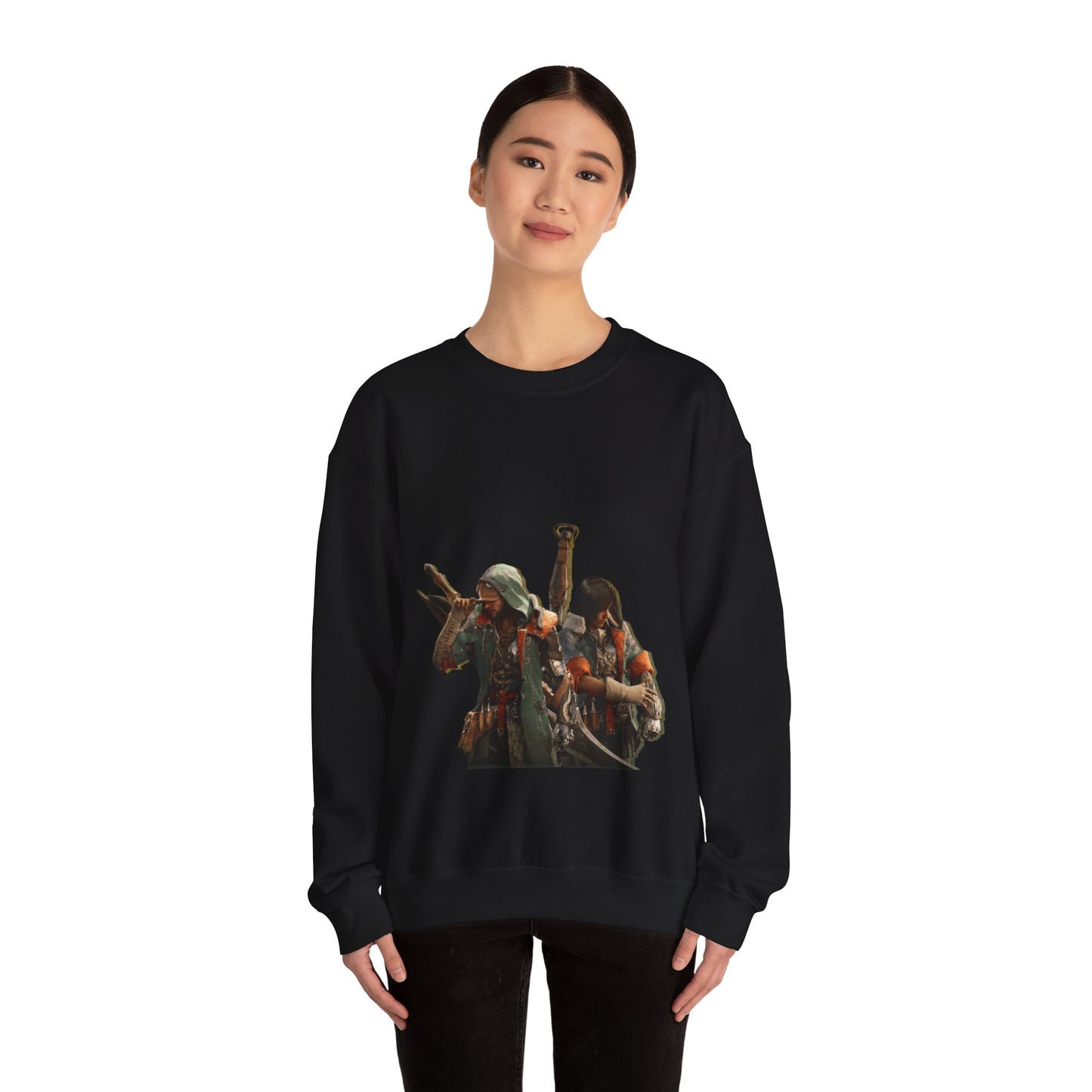 Black Monster Hunter Wilds Sweatshirt – Rathalos & Hunter