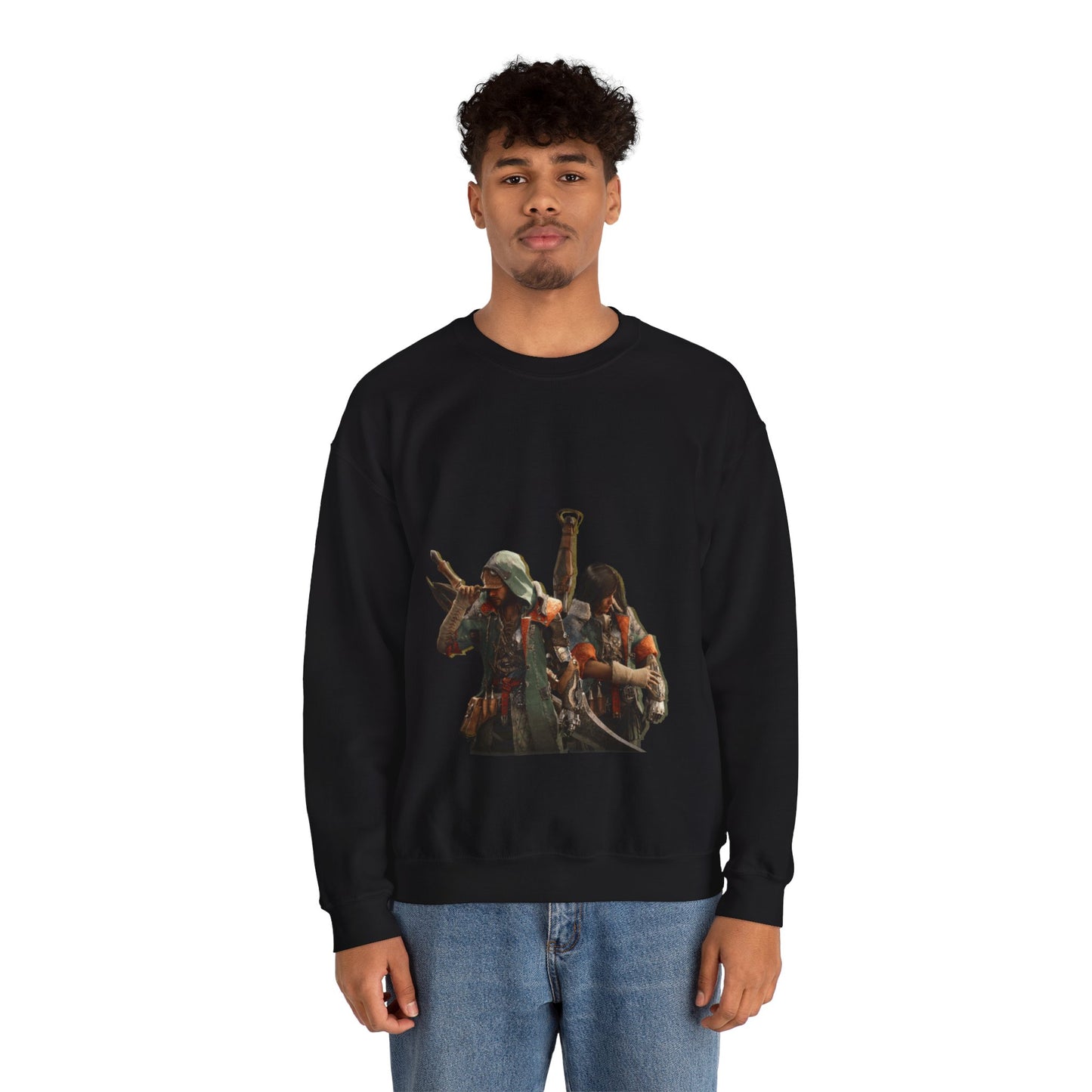 Black Monster Hunter Wilds Sweatshirt – Rathalos & Hunter