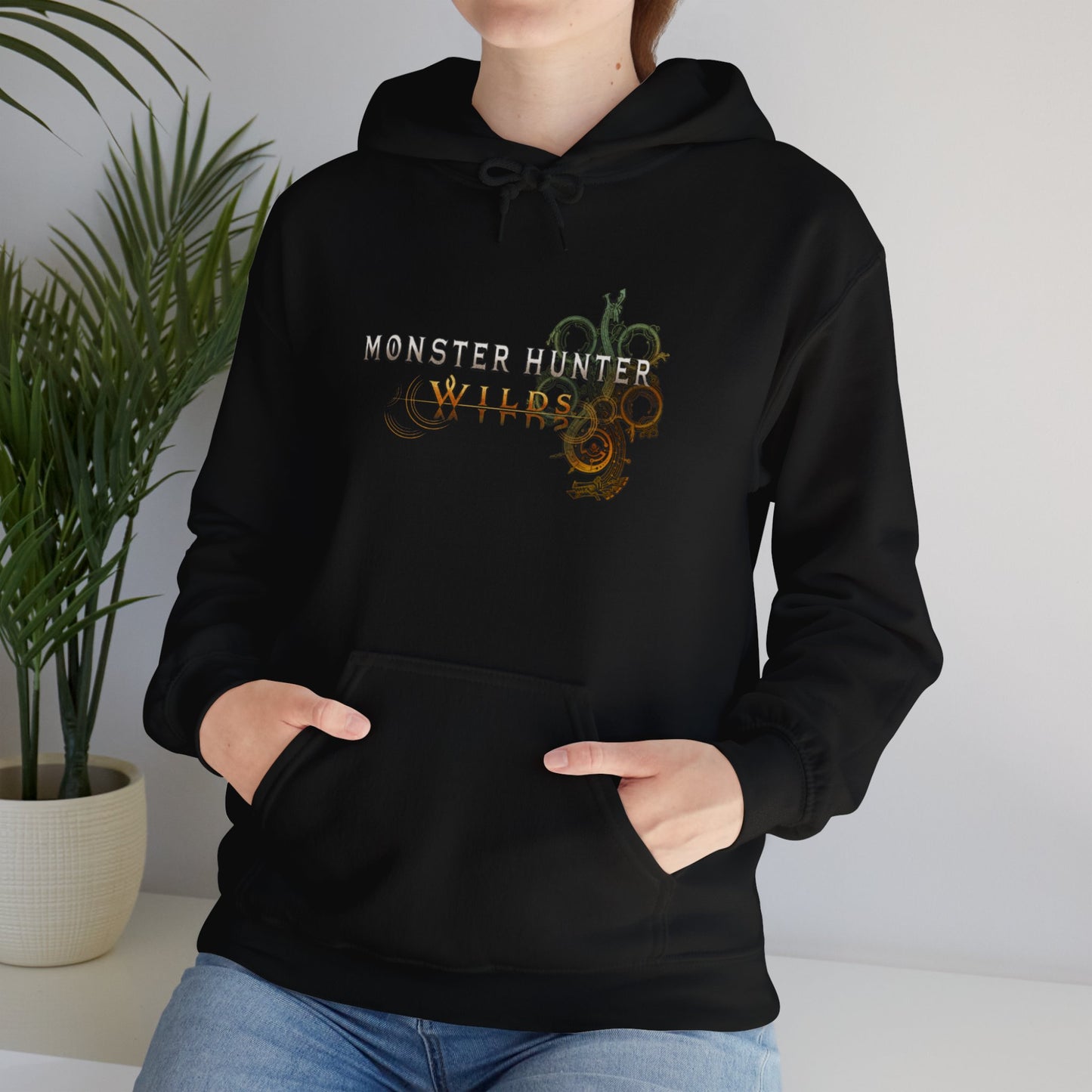 Black Monster Hunter Wilds Hoodie