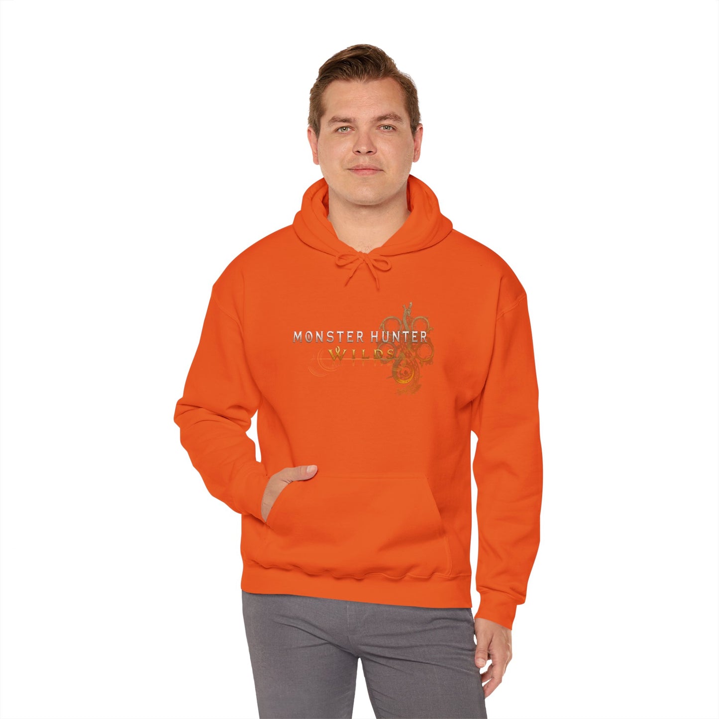 Orange Monster Hunter Wilds Hoodie