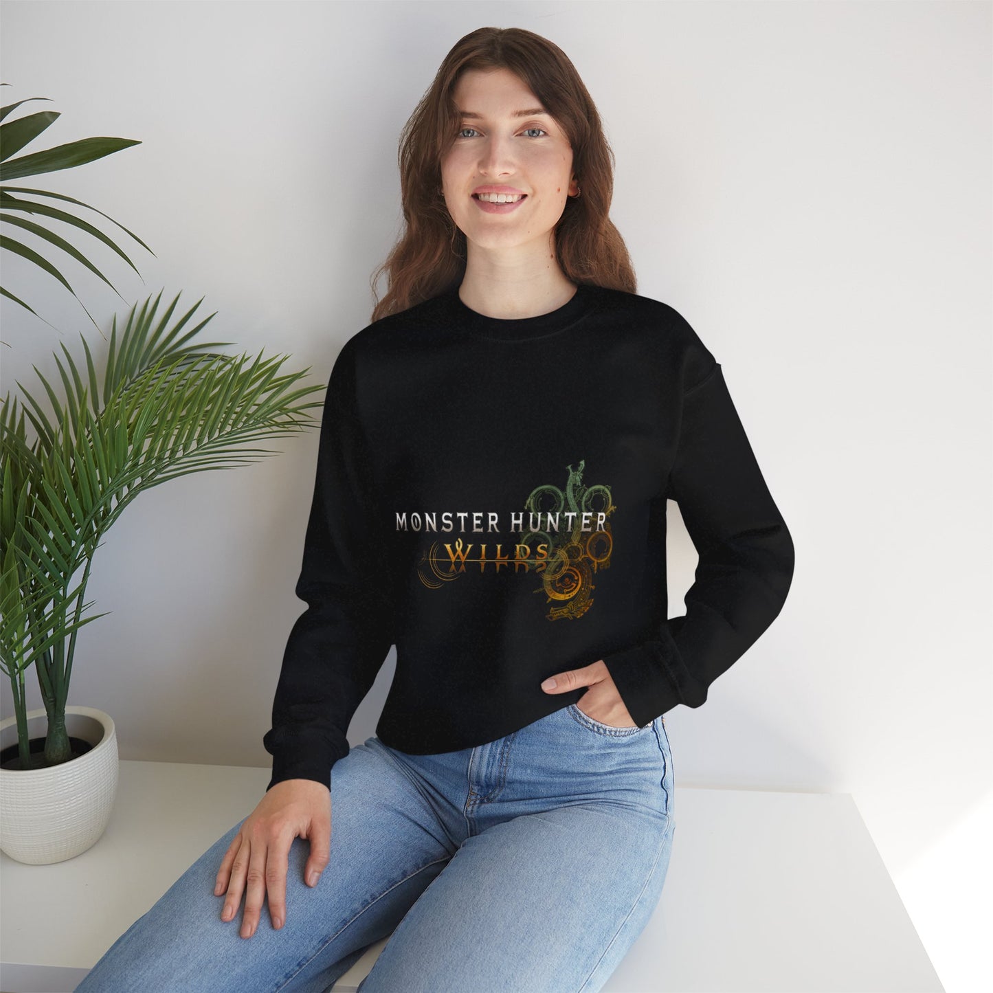 Black Monster Hunter Wilds Sweatshirt