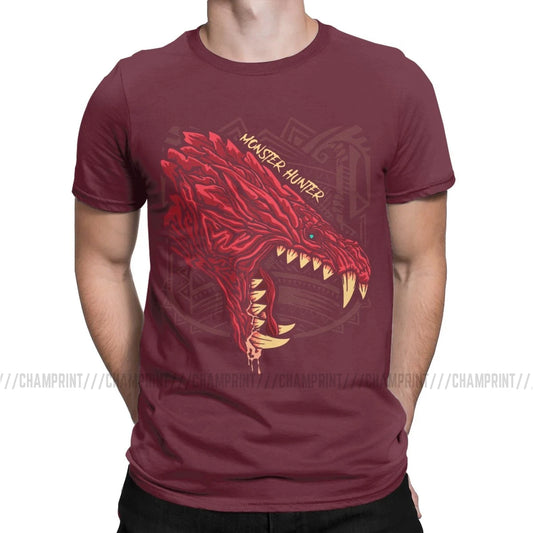 Monster Hunter World Odogaron T-Shirt – Burgundy