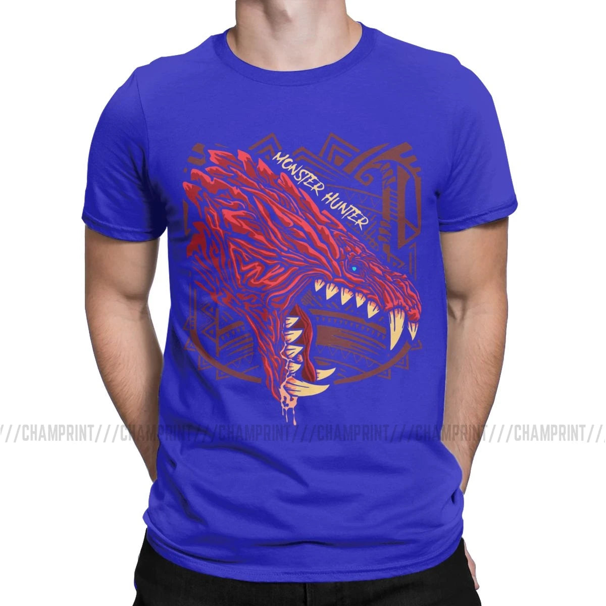 Monster Hunter World Odogaron T-Shirt – Blue