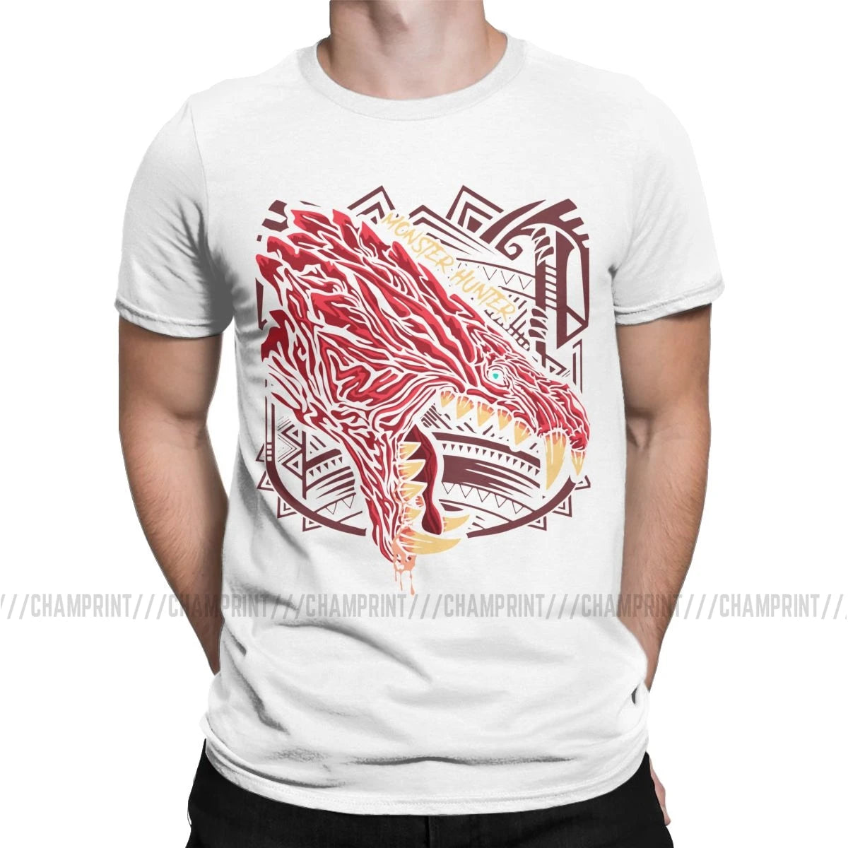 Monster Hunter World Odogaron T-Shirt – White