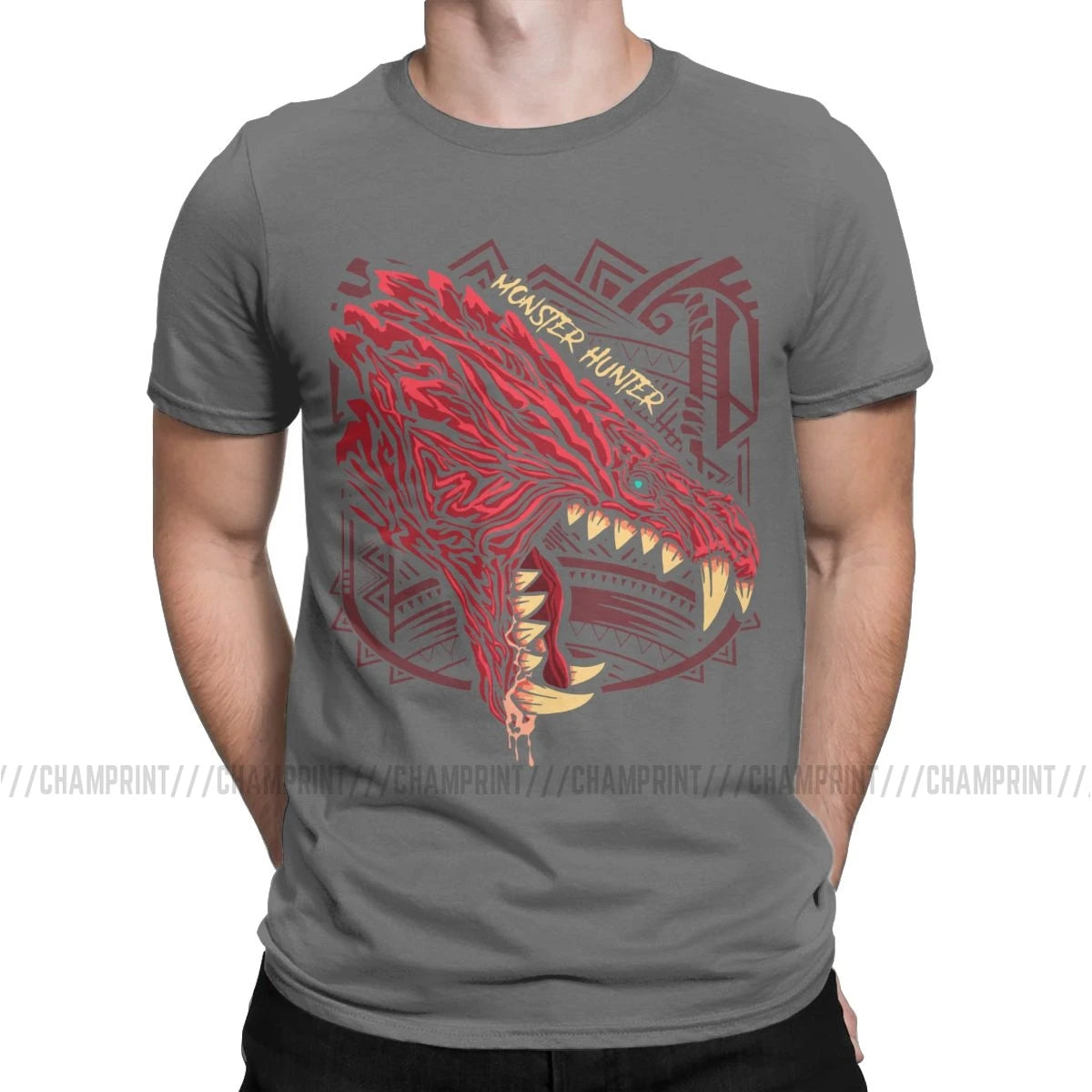 Monster Hunter World Odogaron T-Shirt – Dark Grey