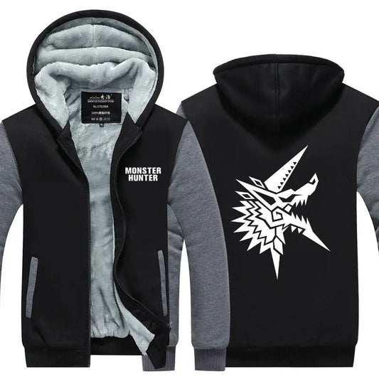 Monster Hunter Jacket – Black & Gray