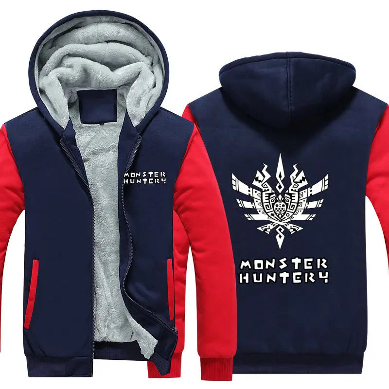 Monster Hunter Jacket – Navy and Red