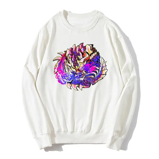 White Magnamalo Monster Hunter Sweatshirt