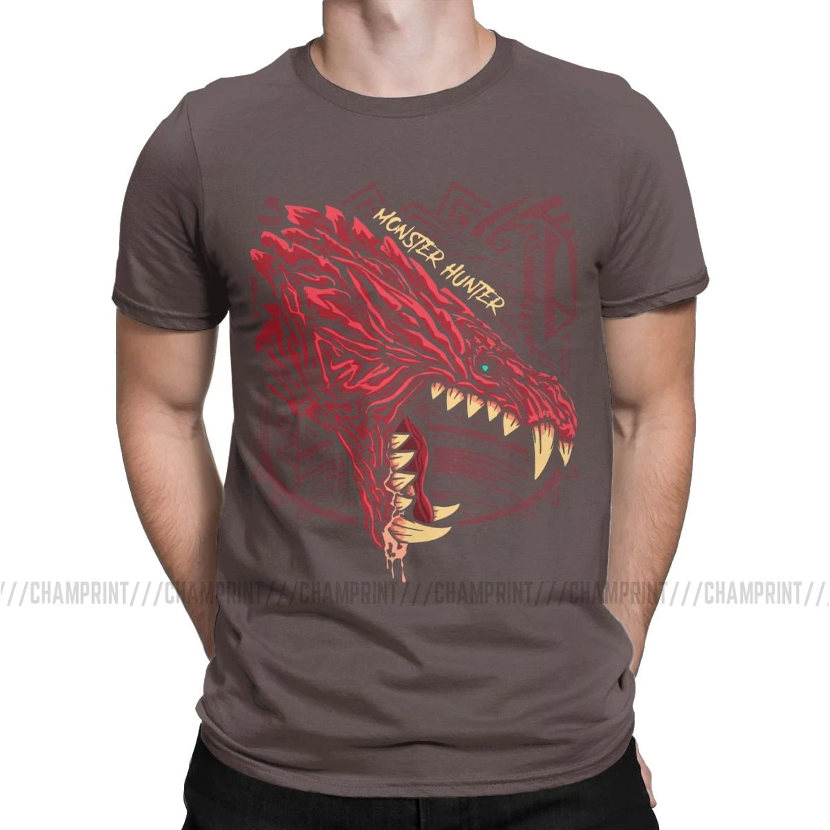 Monster Hunter World Odogaron T-Shirt – Brown