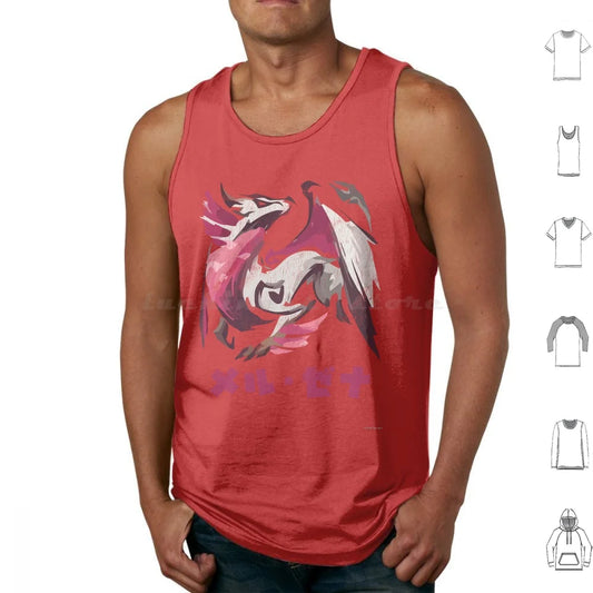 Men's Red Meru-Zena Dragon Tank Top