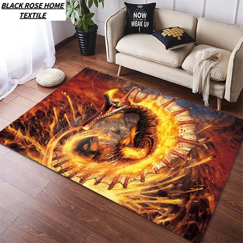 Monster Hunter Teostra Floor Mat – Embrace the Inferno