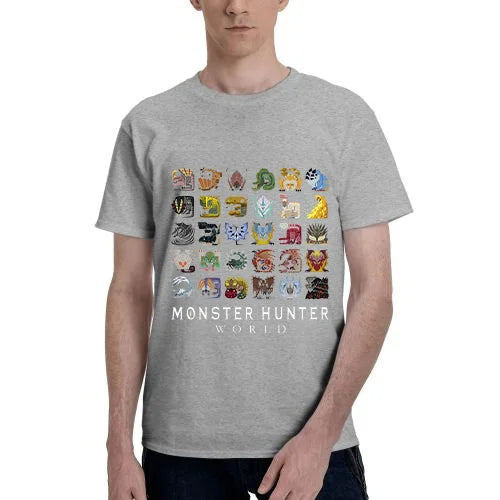 Monster Hunter World Gray T-shirt