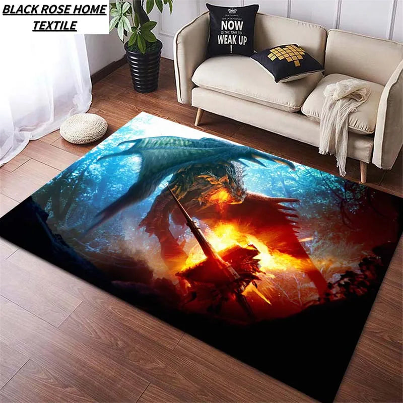 Monster Hunter Rathalos Floor Mat