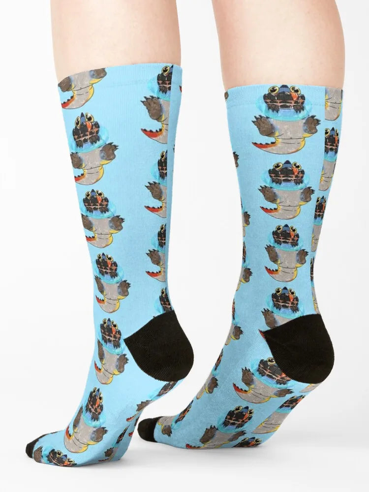 Monster Hunter World Dodogama Light Blue Socks