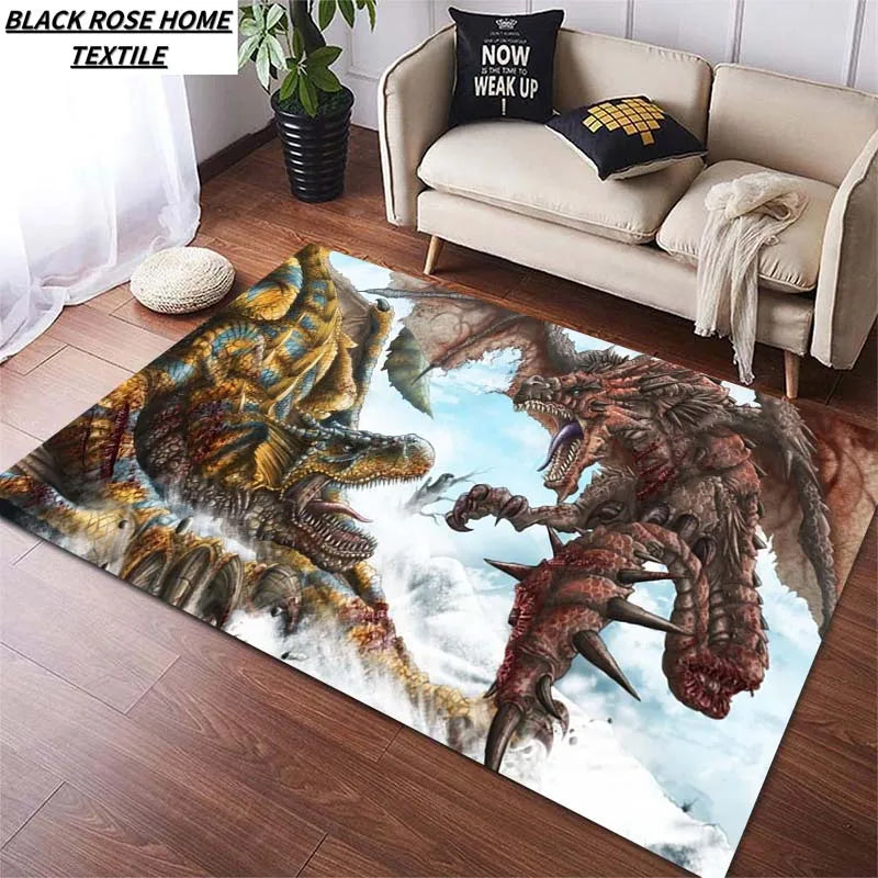 Monster Hunter Rivalry Floor Mat – Tigrex vs. Deviljho