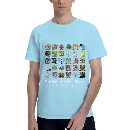 Monster Hunter World Sky Blue T-shirt