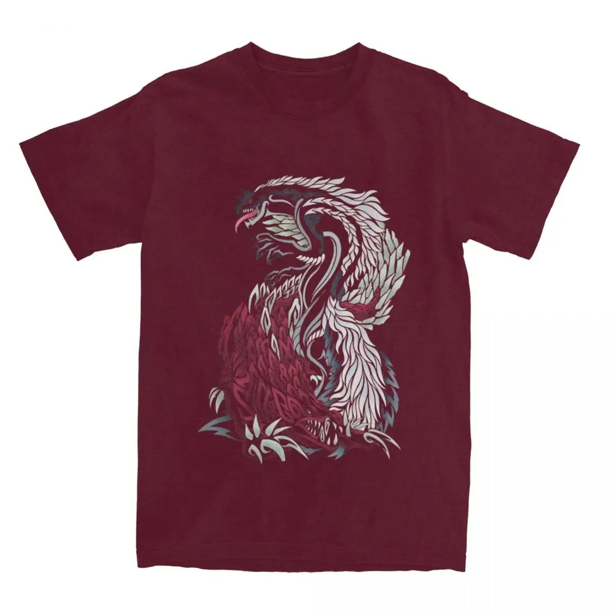 Monster Hunter World Tobi-Kadachi & Odogaron T-Shirt – Burgundy