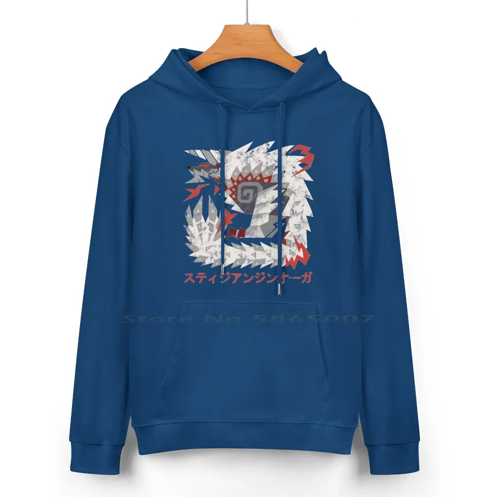 Stygian Zinogre Sea Blue Hoodie – Monster Hunter Edition