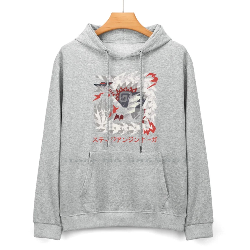 Stygian Zinogre Grey Hoodie – Monster Hunter Tribute