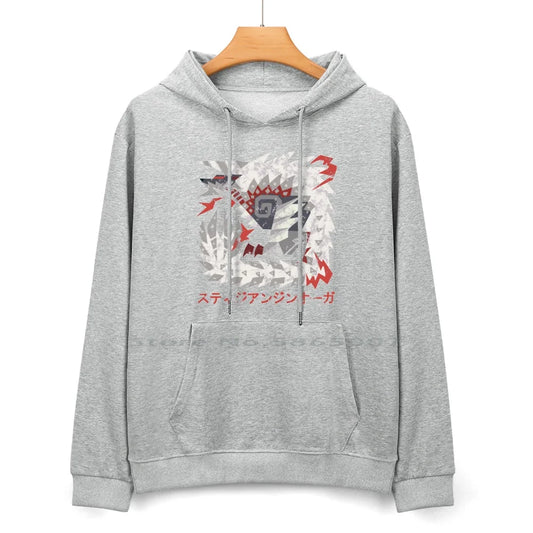 Stygian Zinogre Grey Hoodie – Monster Hunter Tribute