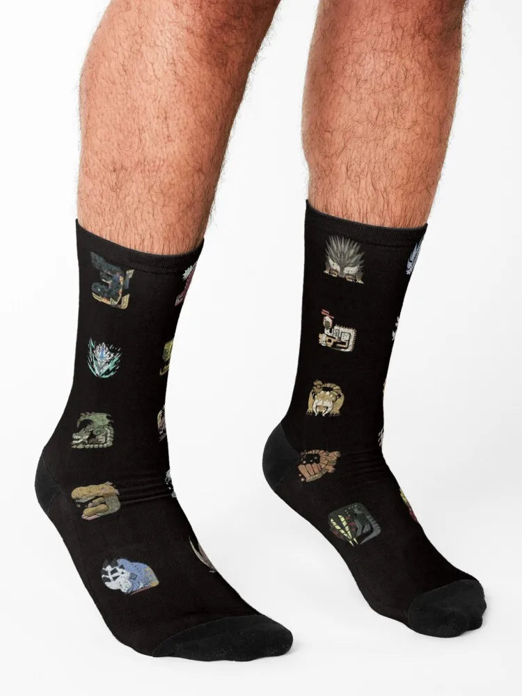 Monster Hunter World Black Socks – Ultimate Hunter's