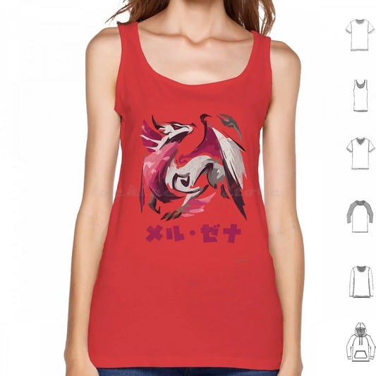 Red Dragon Graphic Tank Top for Women