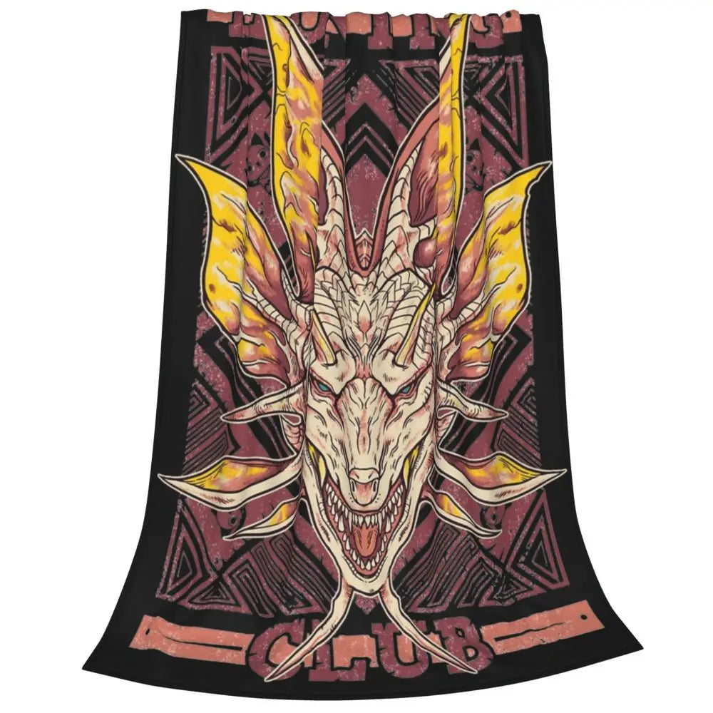 Monster Hunter Hunting Club Blanket - Black and Yellow