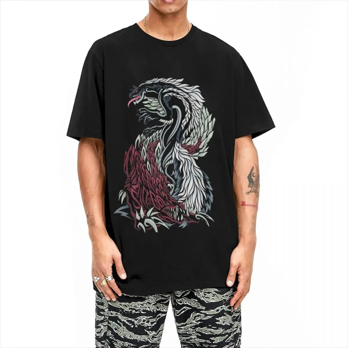 Monster Hunter World Tobi-Kadachi & Odogaron T-Shirt – Gray