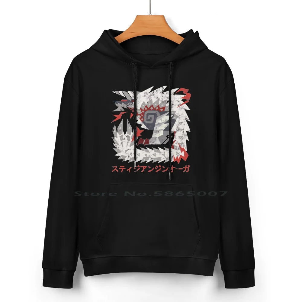 Stygian Zinogre Black Hoodie – Monster Hunter Edition