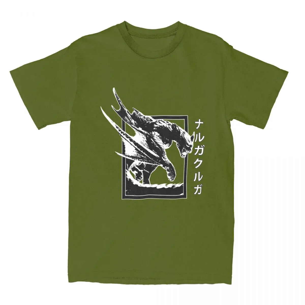 Army Green Nargacuga T-Shirt – Monster Hunter World