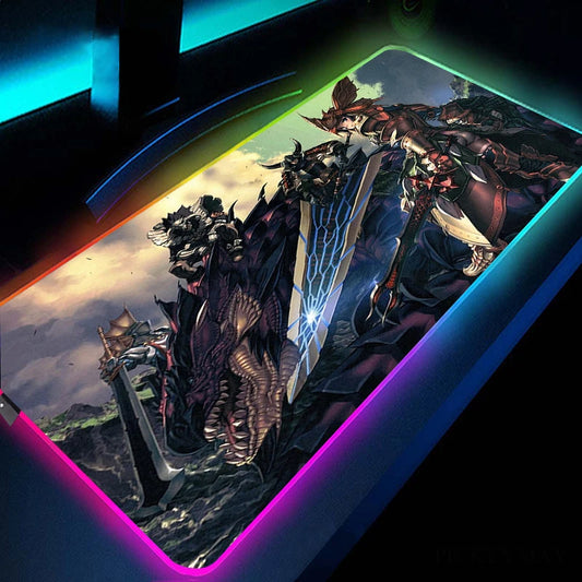 RGB XXL Gaming Mouse Pad - Monster Hunter: Fierce Battleground