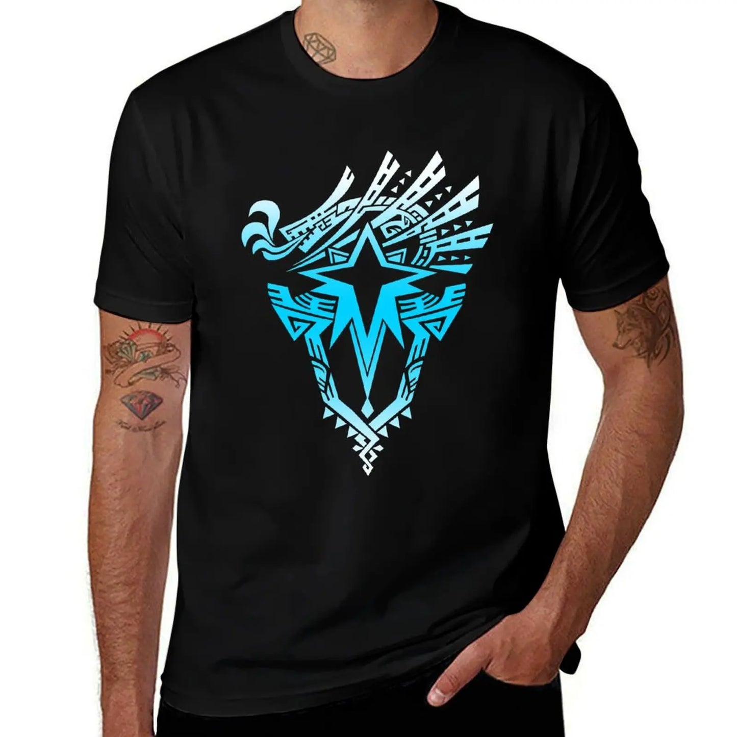 Monster Hunter World Tribal Star T-Shirt – Black Hunter Gear