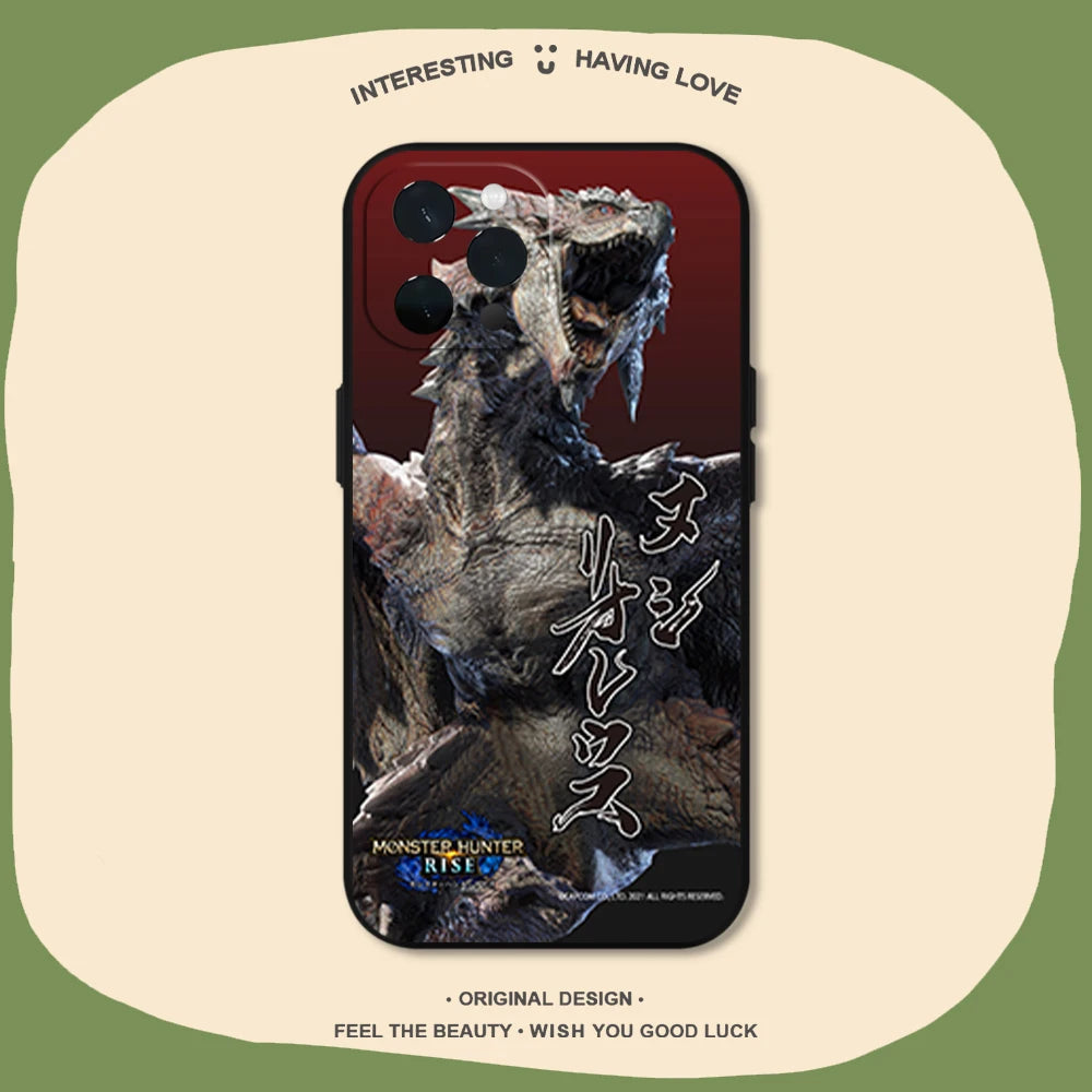 Monster Hunter Rise iPhone Case – Silver Rathalos Edition