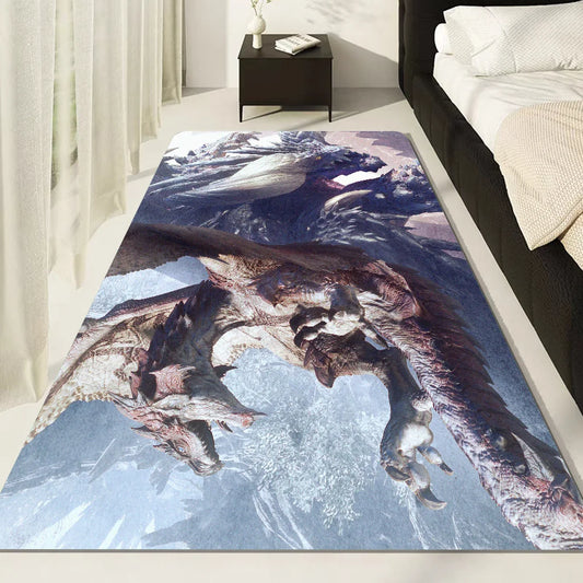 Monster Hunter: Wilds Rug – Frost Wyvern