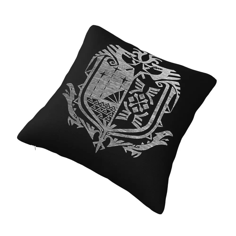 Hunter's Guild Emblem Decorative Cushion – Monster Hunter Tribute