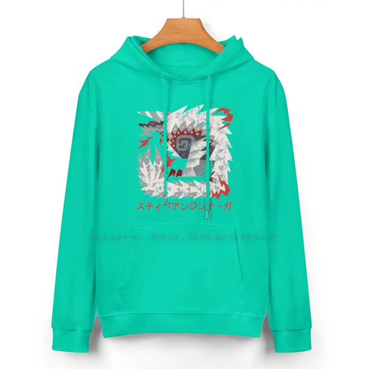 Stygian Zinogre Mint Green Hoodie – Monster Hunter Edition