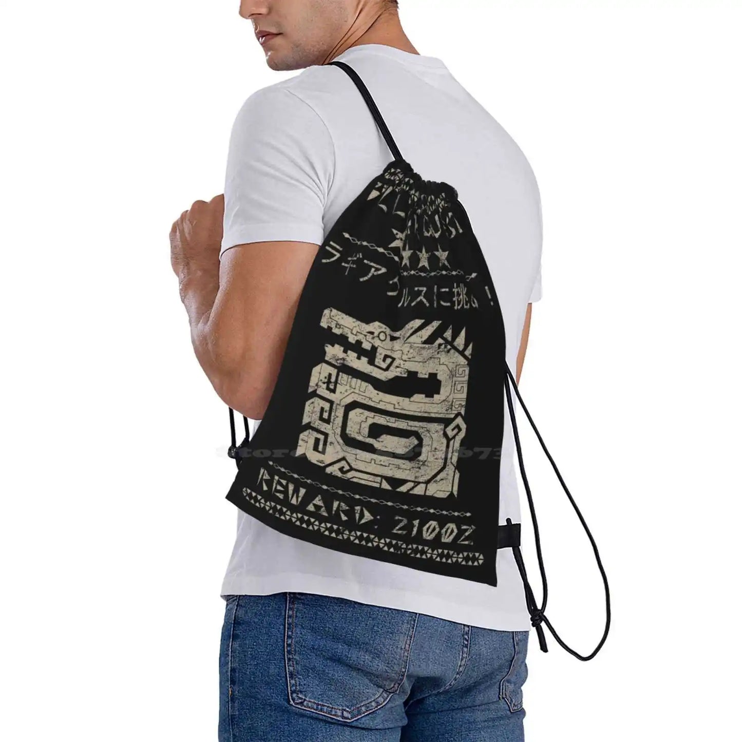 Monster Hunter Village Quest Drawstring Bag – Rathalos