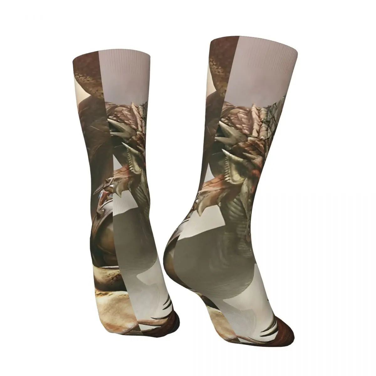 Rathalos Hunter Socks – Brown & Black Monster Hunter